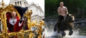 A marriage made in heaven: Vladimir Putin and the Lord Mayor of the City of London.