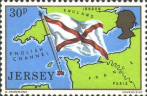 Remind us: whose head is that on this Jersey stamp?