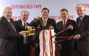 James "chainsaw" Gilleran, then OTS director, said the agency's goal was to allow institutions "to operate with a wide breadth of freedom from regulatory intrusion."
