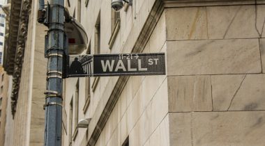 Wall Street pole sign A Wall Street sign on a street pole