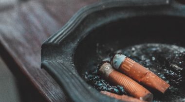 cigarette butts in ashtray Cigarette butts in ashtray