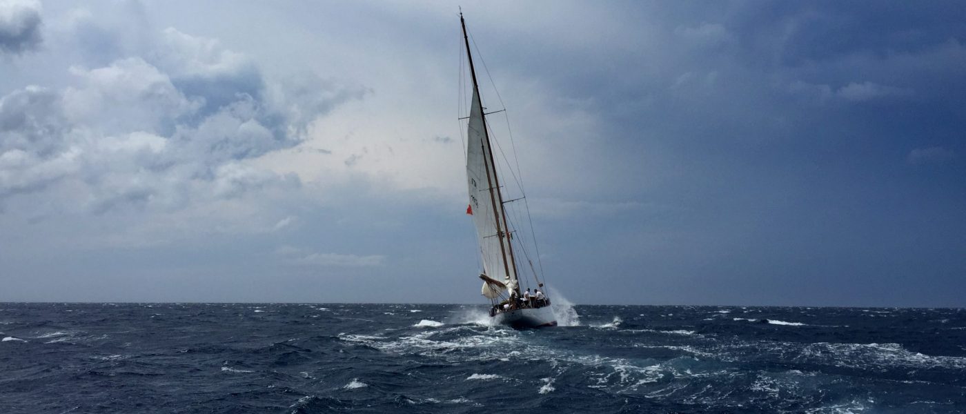 sailing boat storm