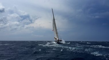 sailing boat storm