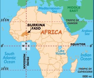Burkina map