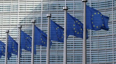 EU flags A row of EU flags