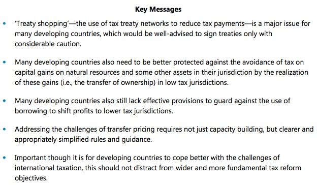 IMF messages developing